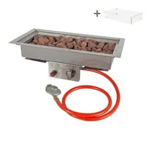 Inbouwbrander 25x50 | RVS | Easyfires