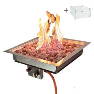 Inbouwbrander 50x50 | RVS | Easyfires