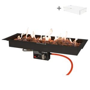 Inbouwbrander 26x76 | Zwart | Easyfires