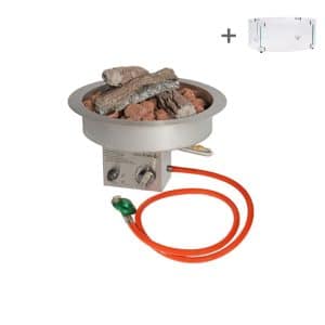 Inbouwbrander  40,5 cm Ø | RVS | Easyfires