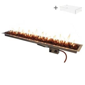 Inbouwbrander 150x25 | RVS | Enjoyfires