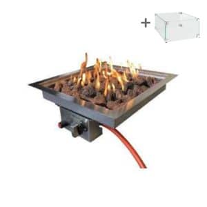 Inbouwbrander 42x42 | RVS | Enjoyfires