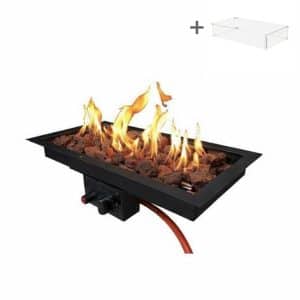 Inbouwbrander 60x30 | Zwart | Enjoyfires