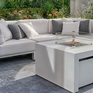 Aluminium Vuurtafel, Feuertisch von Aluminium, Fire pit table