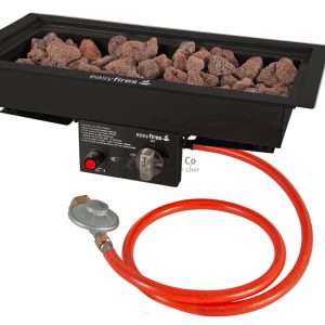 Inbouwbrander 25x50 | Zwart | Easyfires