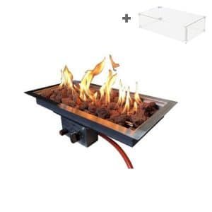 Inbouwbrander 60x30 | RVS | Enjoyfires