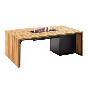 Cosi-fires | Cosibridge 140 | Zwart / Teak | 140x80x50 cm