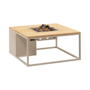 Cosi-fires | Cosiloft 100 | Sandy beige / Teak | 100x100x50 cm