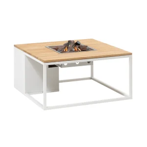 Cosi-fires | Cosiloft 100 | Wit / Teak | 100x100x50 cm
