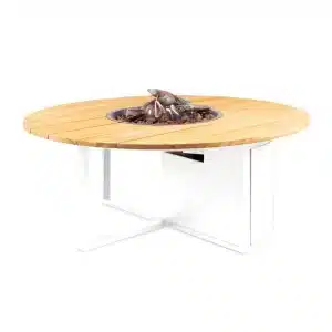 Cosi-fires | Cosiloft 120 rond | Wit / Teak | ø120 cm