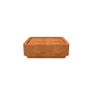 Enjoywater | Watertafel Cortenstaal Afgeronde Hoeken | Hoogte 40 cm | 60 x 60 cm