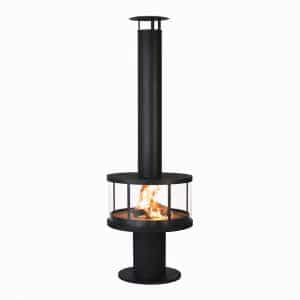 Enjoyfires | Houtkachel Hierro | Zwart staal | 90 × 99,5 cm