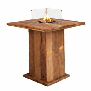 Easyfires | Vuurtafel statafel | Cumaru hardhout | Vierkant