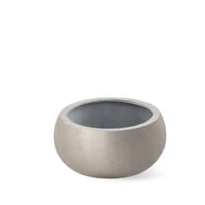 Polyester plantenbak | Grigio Balloon Low Champagne | Verschillende afmetingen