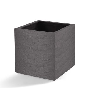 Polyester plantenbak | Terreno Cube Ash Brown | Verschillende afmetingen
